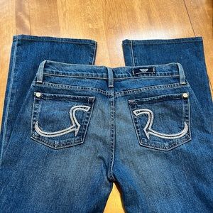 Vintage Rock & Republic Kasandra Low Rise Jeans Boot Cut Size 28